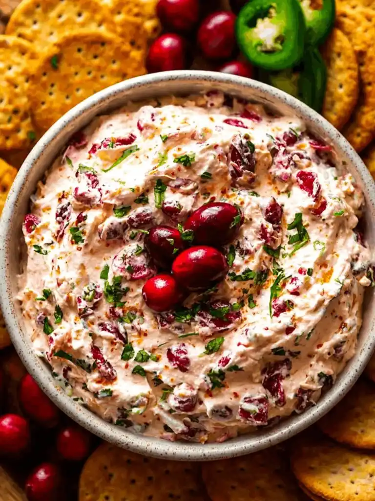 Cranberry Jalapeño Cream Cheese Dip