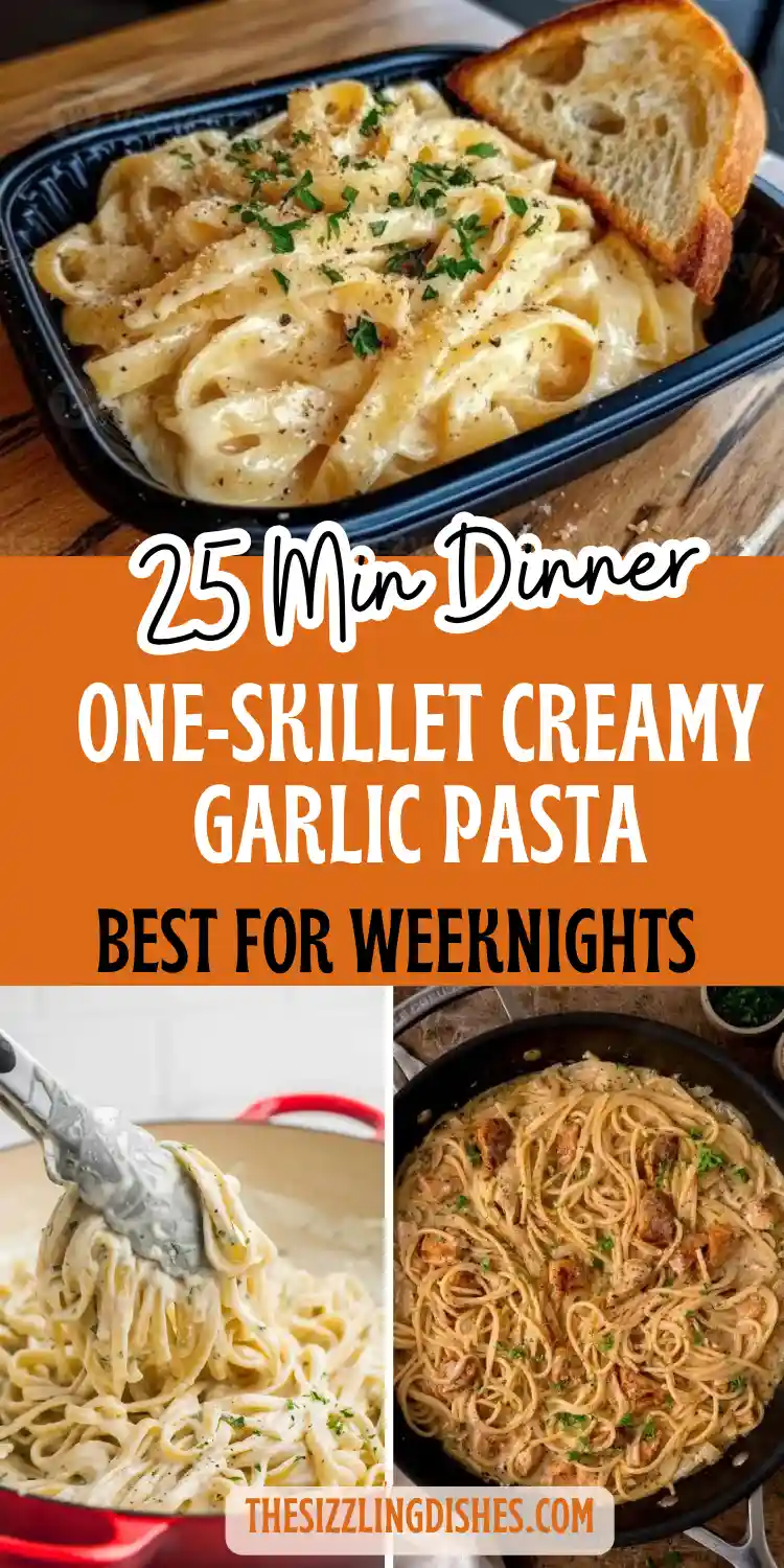 One-Skillet Creamy Garlic Pasta: 25-Minute Dinner, No Separate Pot