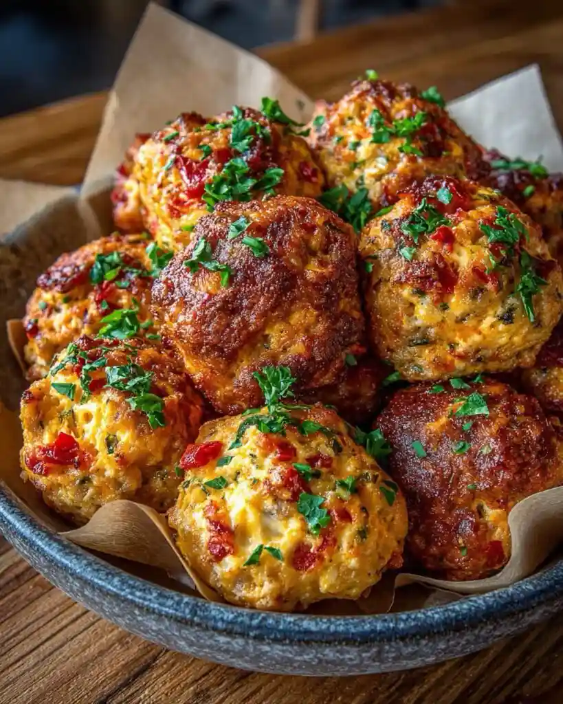 Spicy Sausage Cheese Balls
